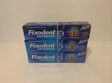 3 Packs Fixodent Advanced Max Hold Denture Adhesive Cream Strongest All Day Hold