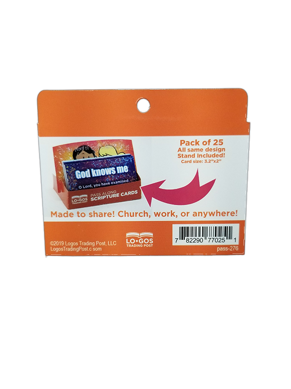Cartes "Dieu Me Connaît" - Pass Enfant - Lot De 25 - Neuf Sous Blister