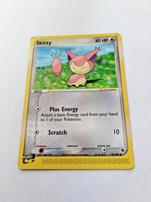 Pokémon TCG Skitty EX Ruby and Sapphire 70/109 Regular Common NEW OLD STOCK 