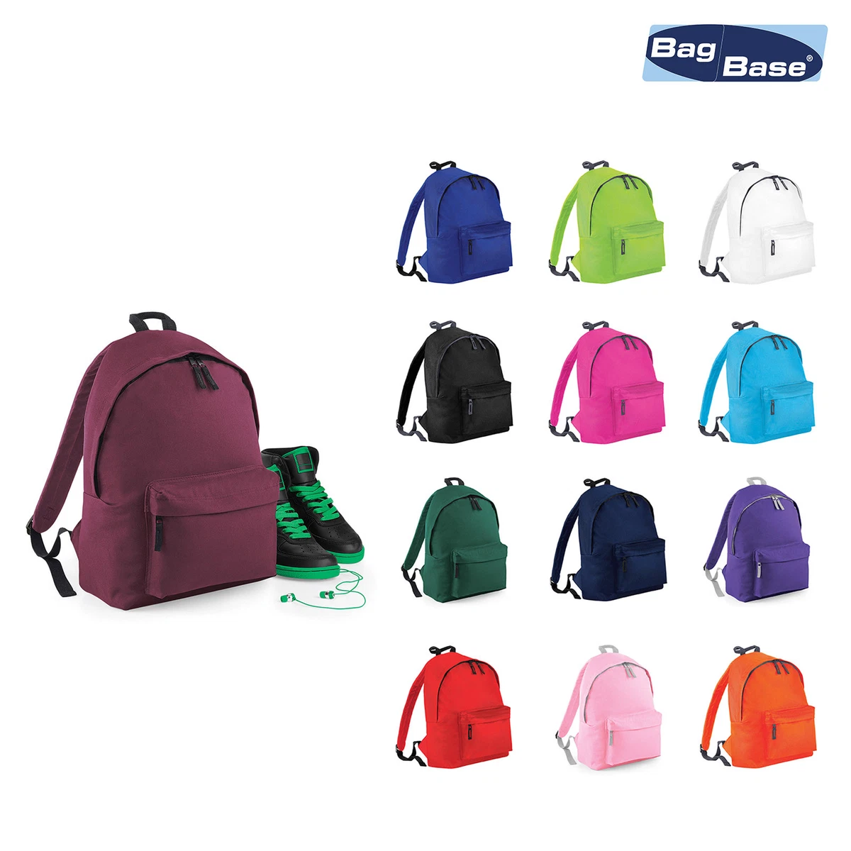 BagBase Junior Fashion Backpack BG125J Childrens School Bag