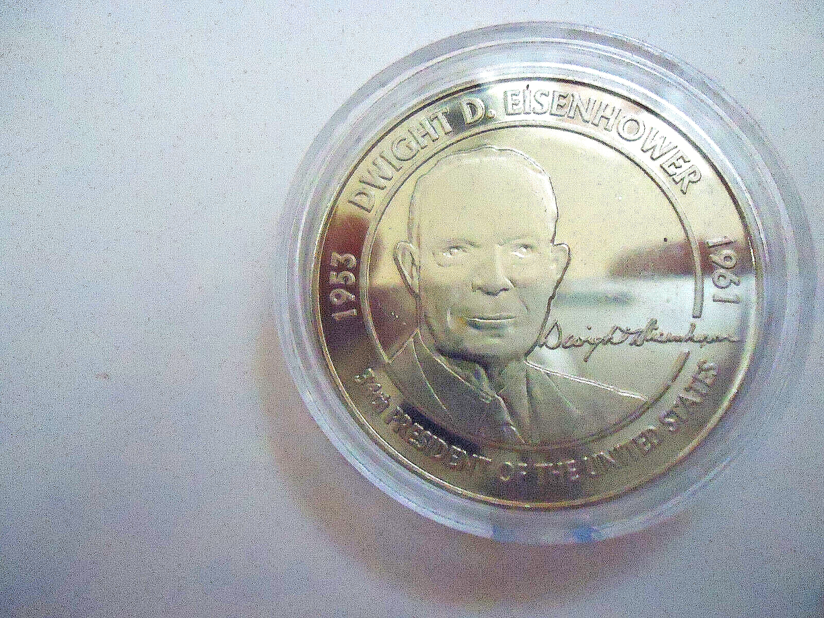 DWIGHT D EISENHOWER Supreme Allied Commander Challenge Coin IN