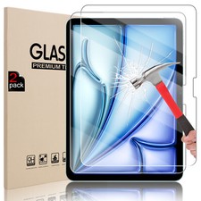 1/2 Pack Tempered Glass Screen Protector for iPad Pro 11" 13" /Air 6 11" 13"2024