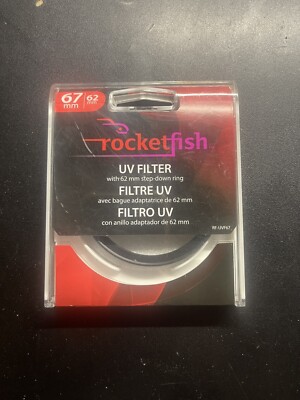 Rocketfish RF-UVF67 67mm With 62mm Step Down Camera UV Filter Lens Filter (B8)