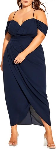 city chic navy blue dress