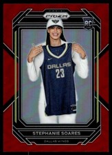 2023-24 Panini Prizm WNBA Red Stephanie Soares Rookie 166/199 Dallas Wings #136