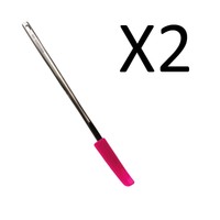 Rsvp Pink Flexible Silicone Smoothie Spatula W/ Stainless Steel Handle (2-pack) on sale Rsvp Pink Flexible Silicone Smoothie Spatula W/ Stainless Steel Handle (2-pack) on sale