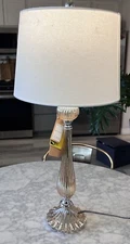 Jonathan Y Champagne Glass Table Lamp Chloe Original Tags & Shade