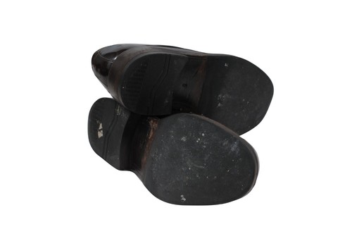 Mocasines Prada Vintage Penny US7 UK6 Cuero Marrón Sin Cordones Redondos Zapato Informal - Imagen 10 de 11