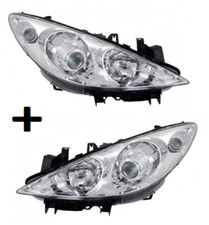 FARO FANALE PROIETTORE SINISTRA + DESTRA PEUGEOT 307 CC SW BREAK 2005-2009 H1 H7