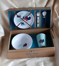 REED  BARTON - ZOOM ZOOM - CHILD'S 5 PC MELAMINE DINNERWARE SET - NEW IN BOX