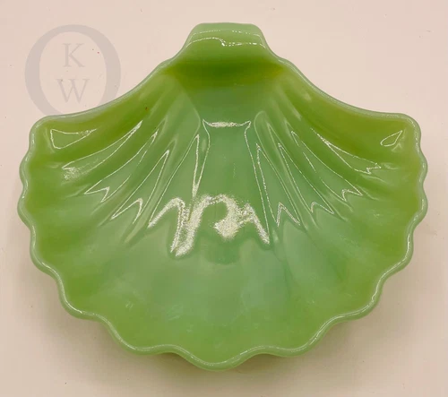 Fire King*Jadeite Jadeite*Shell*Soap Dish*Trinket Dish*24268E S128