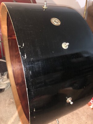 Gretsch 50 s/60s Vintage 25x12 Bass Drum Shell Original Blackwood Wrap Rbadge