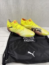 Puma Future 8 Ultimate FG AG Soccer Cleats Men's 12  Neon Yellow Pink 108138