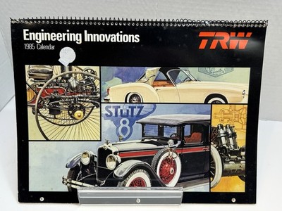 TRW Engineering Innovations Vintage 1985 Calendar Pre Owned