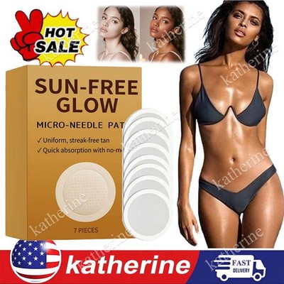 Sun-Free Glow Micro-Needle Patch for Natural Streak-Free Bronze Tan  