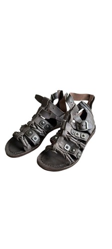A.S.98 Handcrafted Womens size 6 Gladiator Sandals, Grey – Made in Italy - Picture 5 of 10