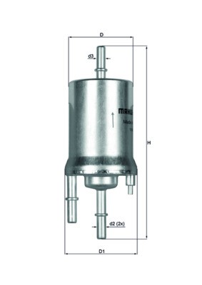 KL 156/1 Knecht fuel filter for Seat, Skoda, VW