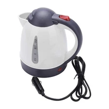 12V Car Kettle & Water Heater - Battery Powered Coffee Maker with Auto Shut-O...