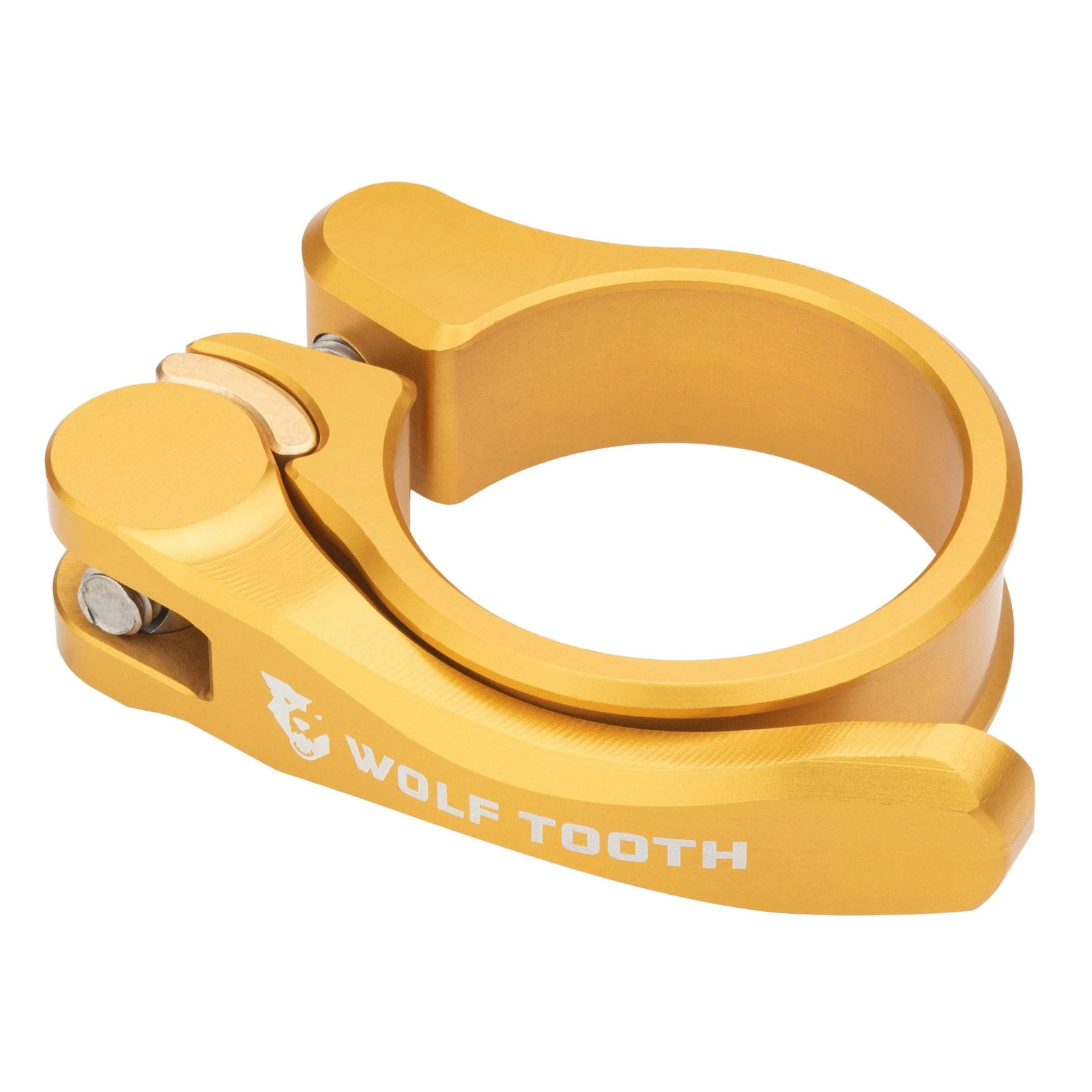 Wolf Tooth 6061-T6 Aluminum Quick Release Seatpost Clamp - Gold 298mm CNC 8490₽