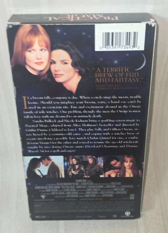 PRACTICAL MAGIC (VHS, 1998) Tested Works Sandra Bullock Nicole Kidman Witches - Image 3 of 4