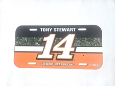 TONY STEWART #14 LICENSE PLATE OFFICIALLY LICENSED STEWART HAAS RACING NEW