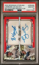 2024 Bowman Sterling Mayea/George Lombard Jr. Red Dual Auto SP /5 PSA 10🔥 Pop 1