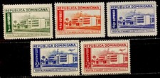 Dominican Republic 1952. SC# 447-449, C78-C79 . Mint Hinged OG