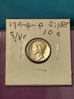1944 P Mercury Dime 90% SILVER     Fine +/ Very Fine   HIGHER GRADE SILVER  COIN