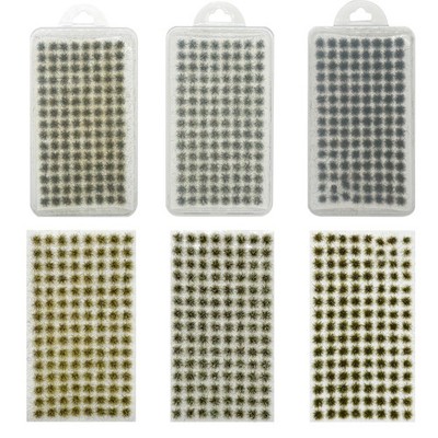 Woohome 312 PCS Static Grass Tufts - Yellow Model Grass, Terrain Model Kit, Arti