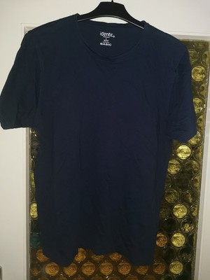 Herren T-Shirt von Identic (Kik). Basic. Blau in Größe L (52/54). Kurzarm