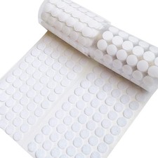 Self Adhesive Dots, Strong 1000pcs (500 Pairs) 0.59" 1000Pcs, White