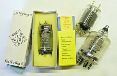 Röhre EL152 , EL156 , EL 34, QQE06/40 , 8117A , RS4451 , QB3/300 , RS1007, E130L