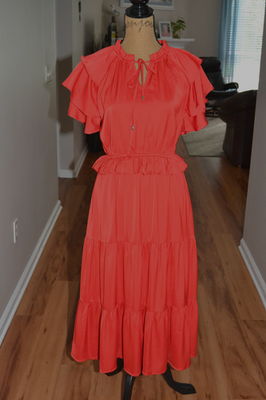 strapless open back dress Red Kids Sparkly Sequin High Low Detachable Party Gown GCHK180 main image 0