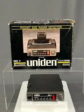 Vintage Uniden RD-7 Radar Detector w/Box + Manual; Mint (5E)