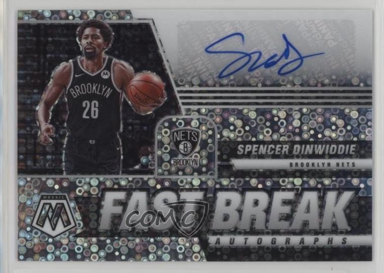 2020-21 Panini Mosaic Fast Break Prizm Devin Vassell #FB-DVS Rookie Auto RC
