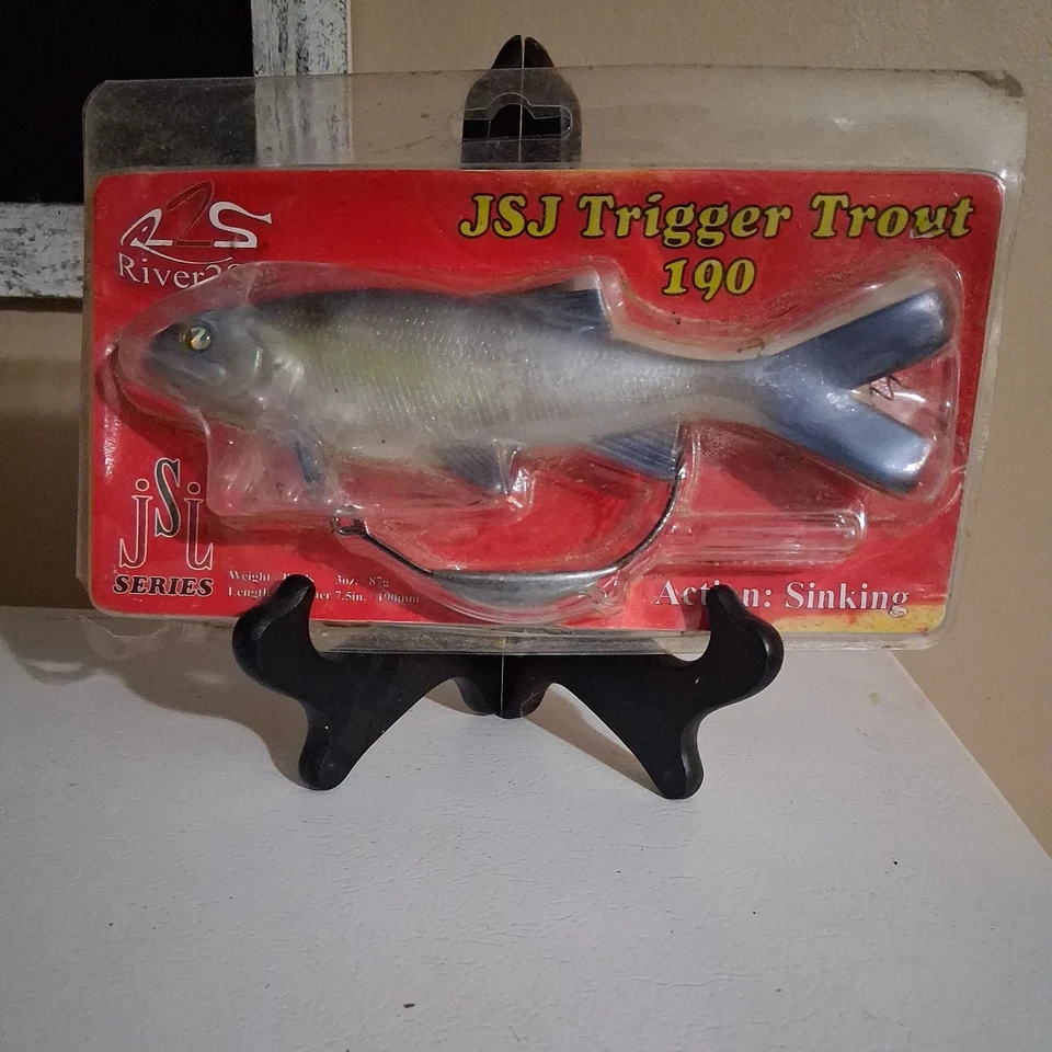 River2Sea DISCONTINUADO JSJ Trigger Trout 7.5" - 3oz aparejado sin malezas Swimbait #02 Foto 3 de 4