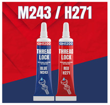 Threadlocker Blue, Thread Lock Medium Strength Lock Tight for Nuts, Bolts, Faste