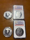 4) KOALAS: 2-2007 NGC MS 69 & MS 70 and 2–2011 Rounds .999 Fine Silver