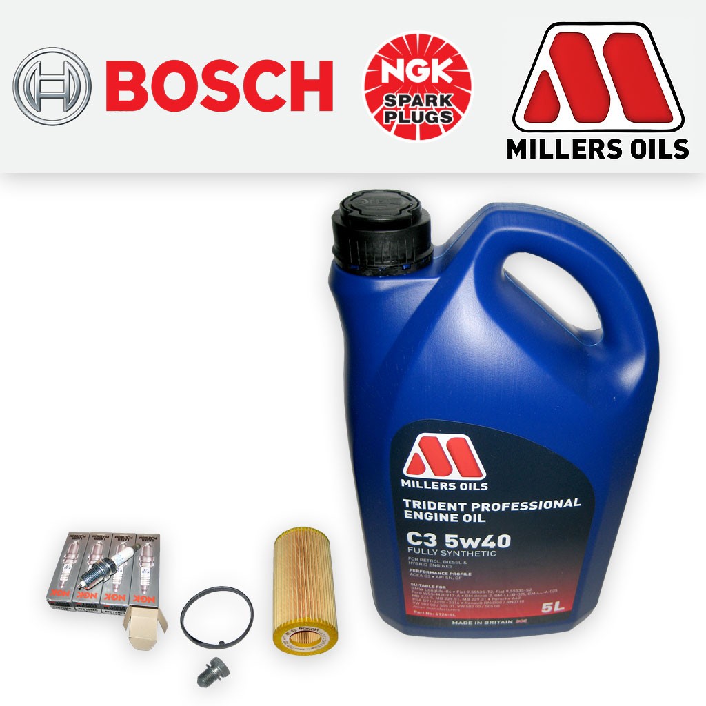 SERVICE KIT for AUDI TT (8J) TTS QUATTRO OIL FILTER PLUGS +5w40 OIL (2008-2014)