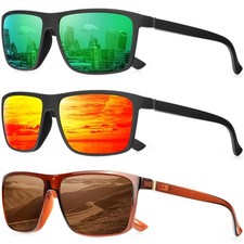 Polarized Sunglasses for Men Rectangular Frame Men's Polarized Sunglasses Spo...
