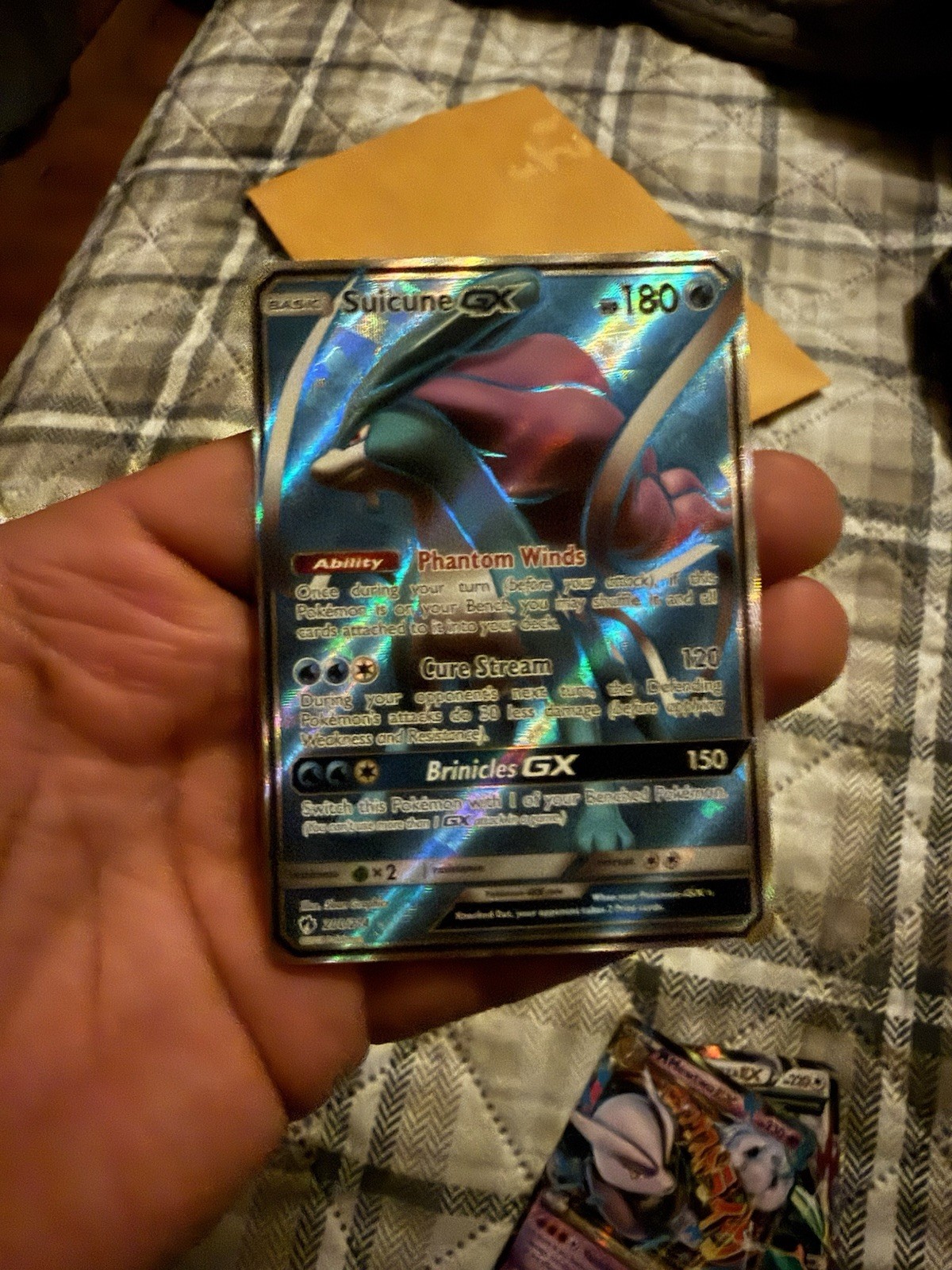 Pokémon TCG Suicune GX SM-Lost Thunder 200/214 180 HP Ultra Rare Holo English