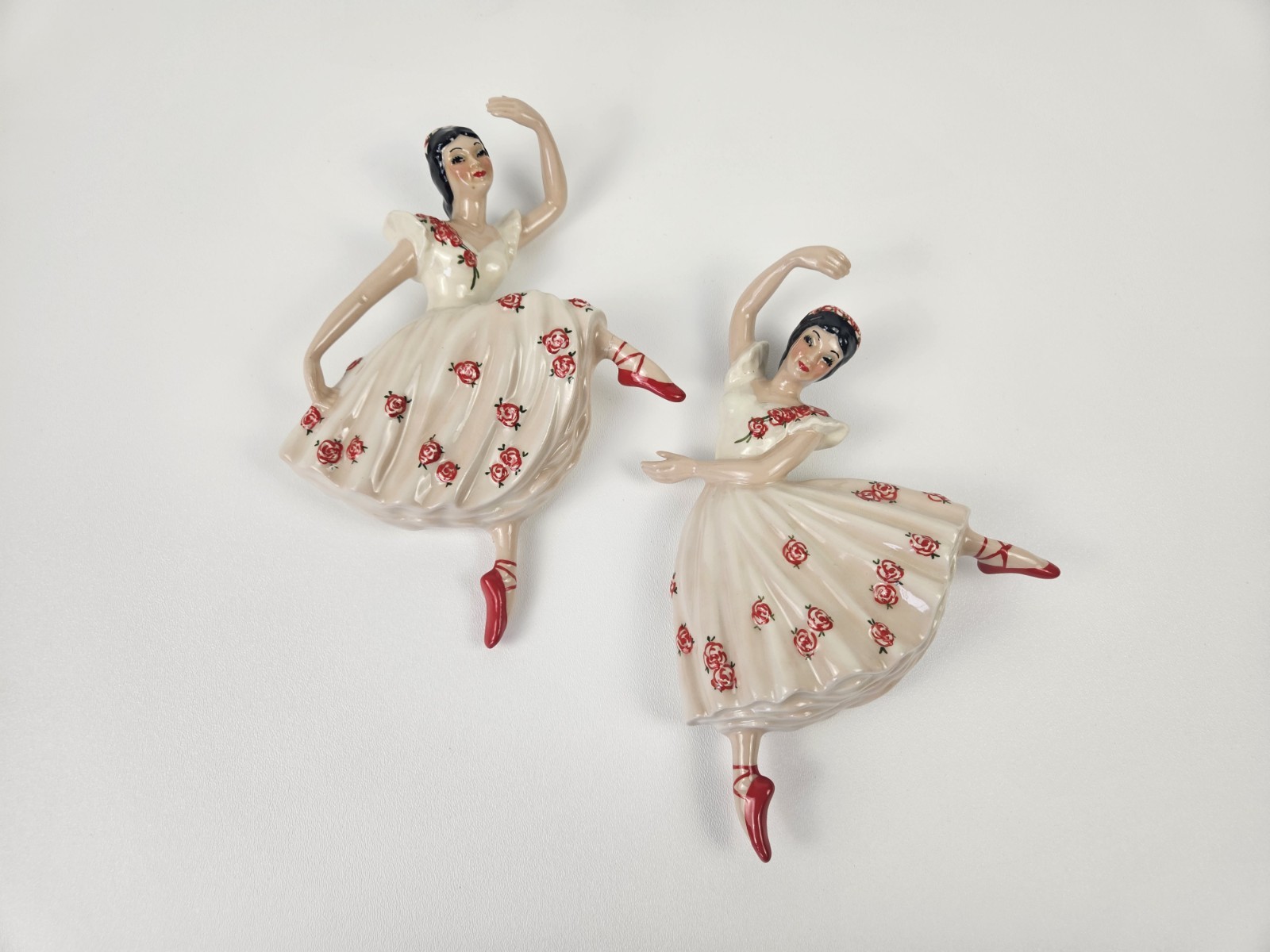 Juego de Ballet Arabesco y Actitud Estudio de Artes de Cerámica Años 50 Madison *LEER*