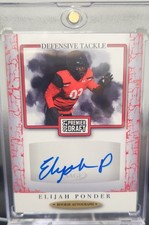 2021 Sage Premier Draft Autographs Elijah Ponder #A188 Red-Bearcats (RC)