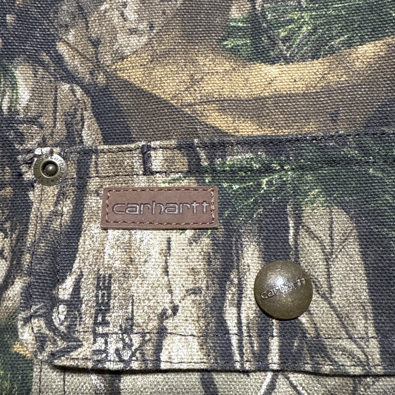 Carhartt Wexford Jacket Mens 2XL RealTree Camo Safety Quilt Lined image 2