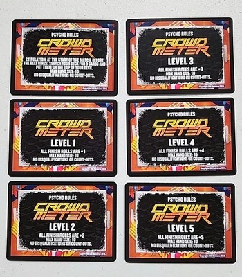 SRG Super Show Wrestling Card Game Psycho Rules Crowd Meter