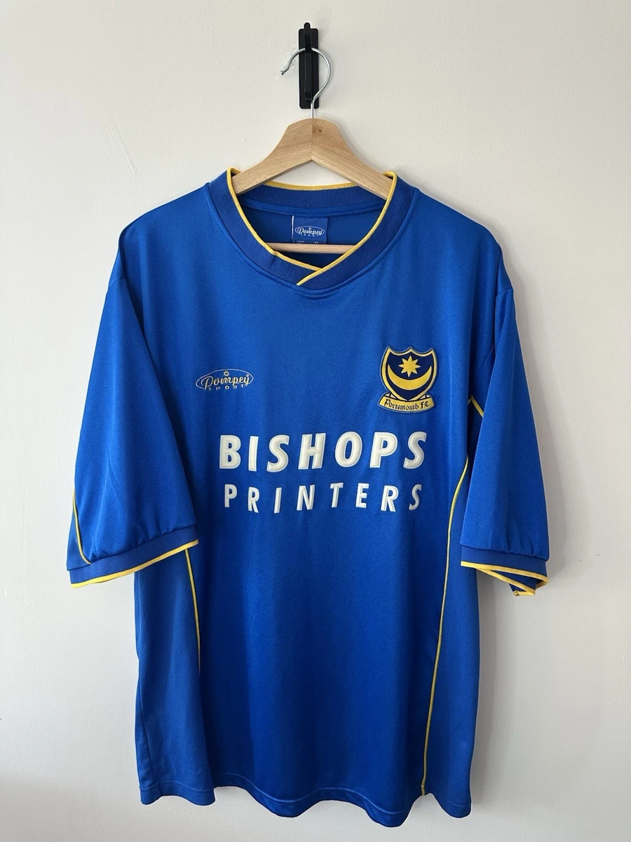 Maillot Vintage Portsmouth - Occasion, Match Porté, Style Rétro