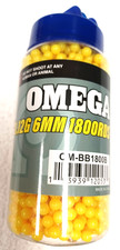 1800 Count Bottle of .12g Airsoft BBs 6mm- Omega