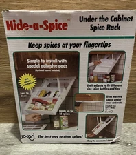Jokari Hide a Spice Under Cabinet Spice Rack  Vintage 1993 Model 05060