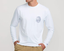 BILLABONG LAST NIGHT LS Surf Shirt - White - Small - NWT