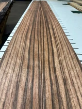 Ebony Raw Wood Veneer 2 sheets 88'' x 5'' 110B